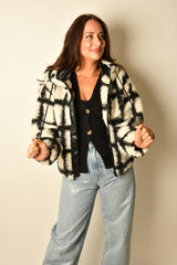 SHERPA ZIP UP HOODIE