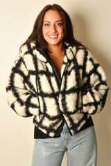 SHERPA ZIP UP HOODIE