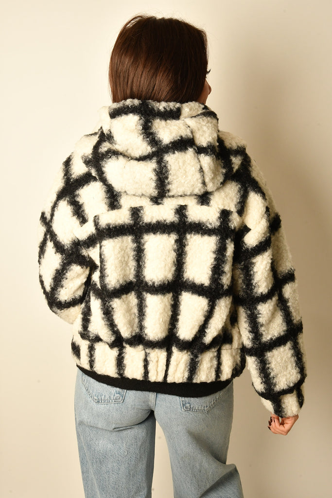 SHERPA ZIP UP HOODIE