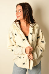 BOW SHERPA HOODIE