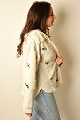BOW SHERPA HOODIE
