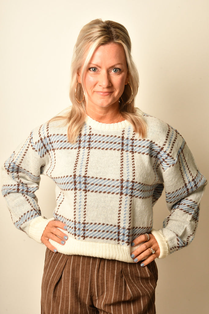JUNCTION PLAID SWEATER