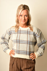 JUNCTION PLAID SWEATER