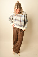 ALMA PINSTRIPE WIDE LEG PANT