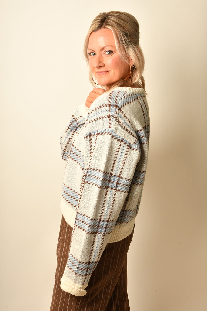 JUNCTION PLAID SWEATER