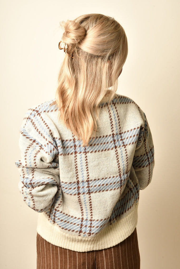 JUNCTION PLAID SWEATER