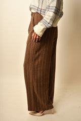 ALMA PINSTRIPE WIDE LEG PANT