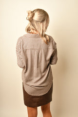 RIVER PLAID BUTTON UP