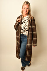 MASON PLAID SWEATER COAT