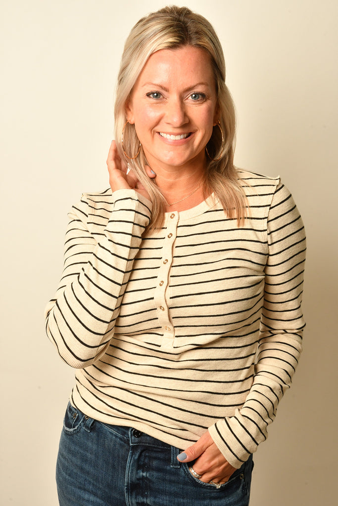 EVE STRIPE HENLEY