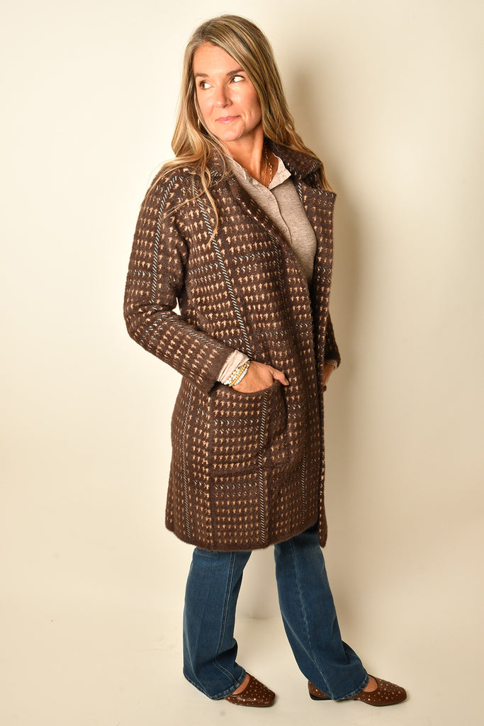 MARCEAU HOUNDSTOOTH SWTR