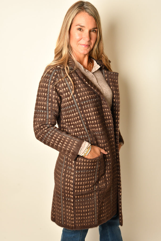 MARCEAU HOUNDSTOOTH SWTR