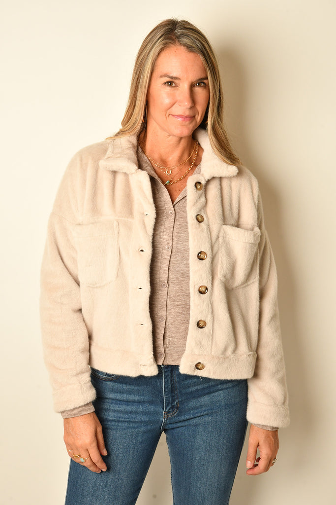 FUZZY DOUBLE POCKET SHACKET