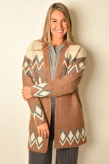 NORDIC PATTERN CARDI