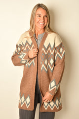 NORDIC PATTERN CARDI