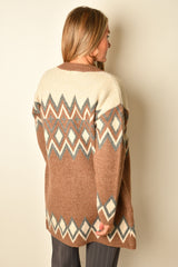 NORDIC PATTERN CARDI