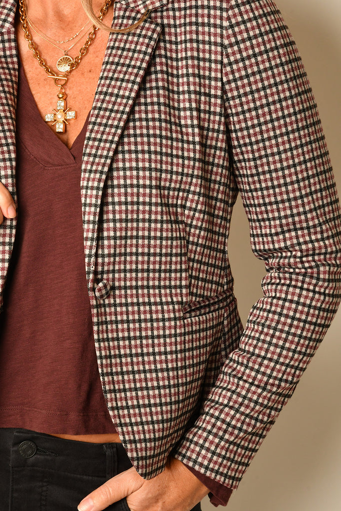 ROWAN CHECK BLAZER