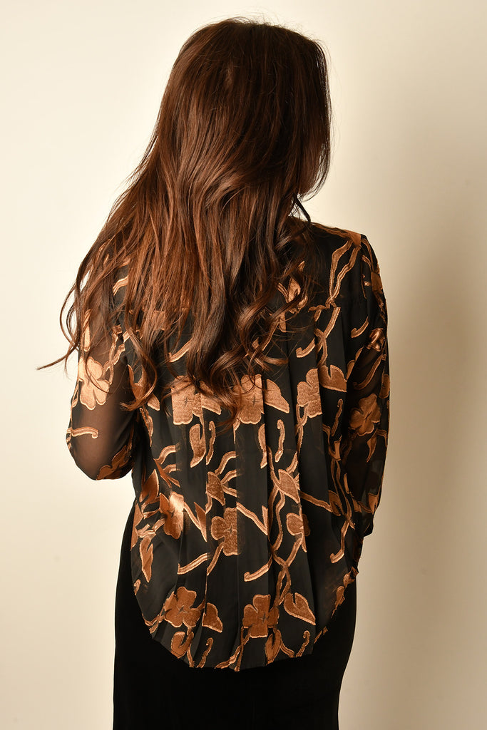 GOLD FOIL BLOUSE