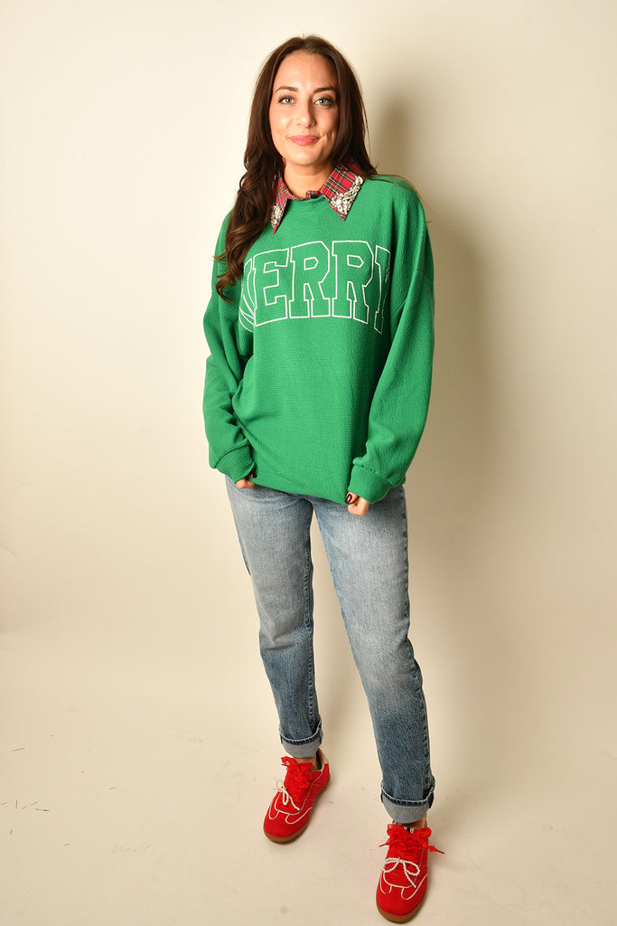 MERRY CLOUD KNIT SWEATSHIRT