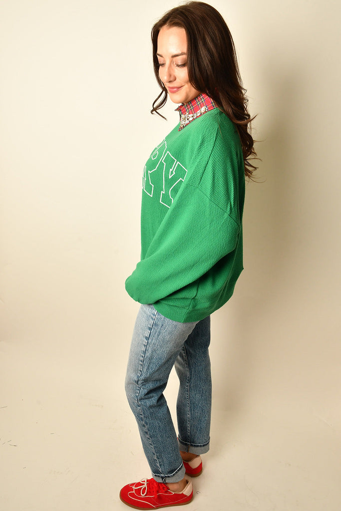 MERRY CLOUD KNIT SWEATSHIRT