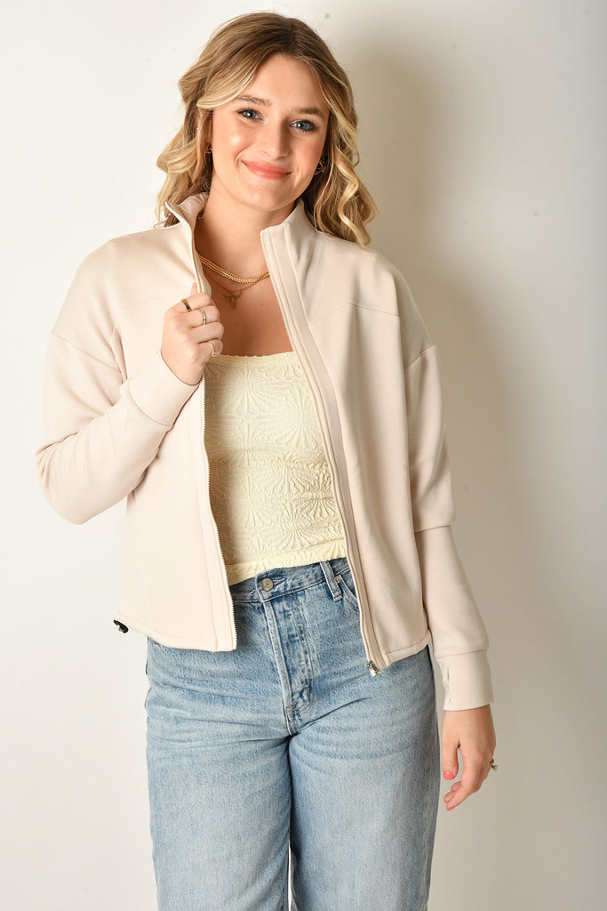 TAYAH ZIP THROUGH MID LAYER