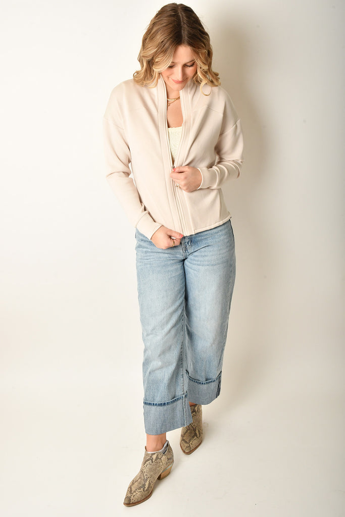 TAYAH ZIP THROUGH MID LAYER