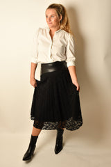 CAMILLE LACE MIDI SKIRT