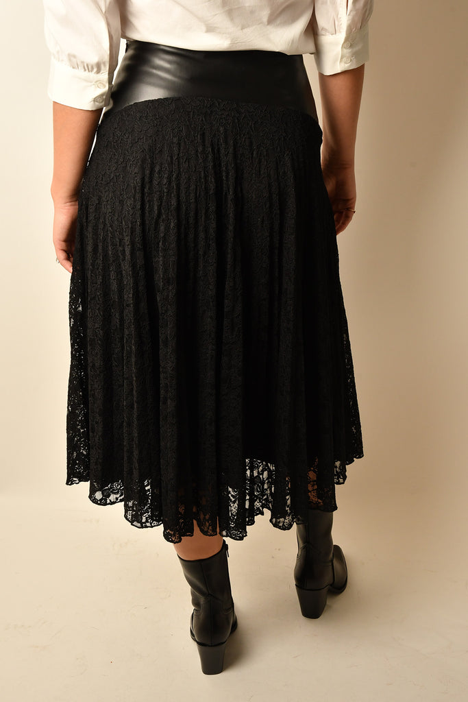 CAMILLE LACE MIDI SKIRT