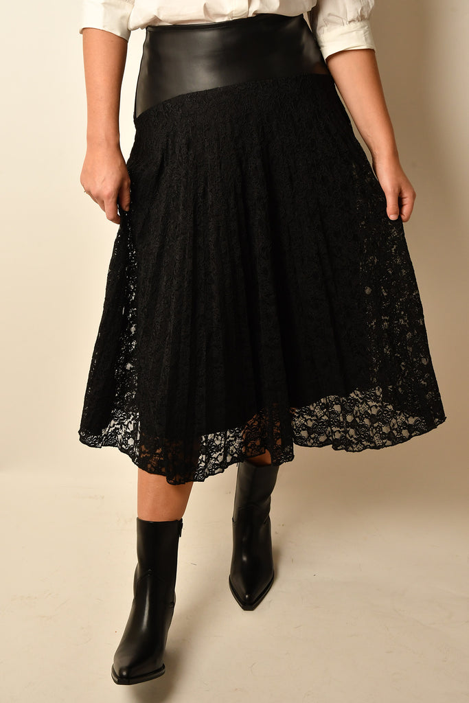 CAMILLE LACE MIDI SKIRT