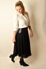 CAMILLE LACE MIDI SKIRT