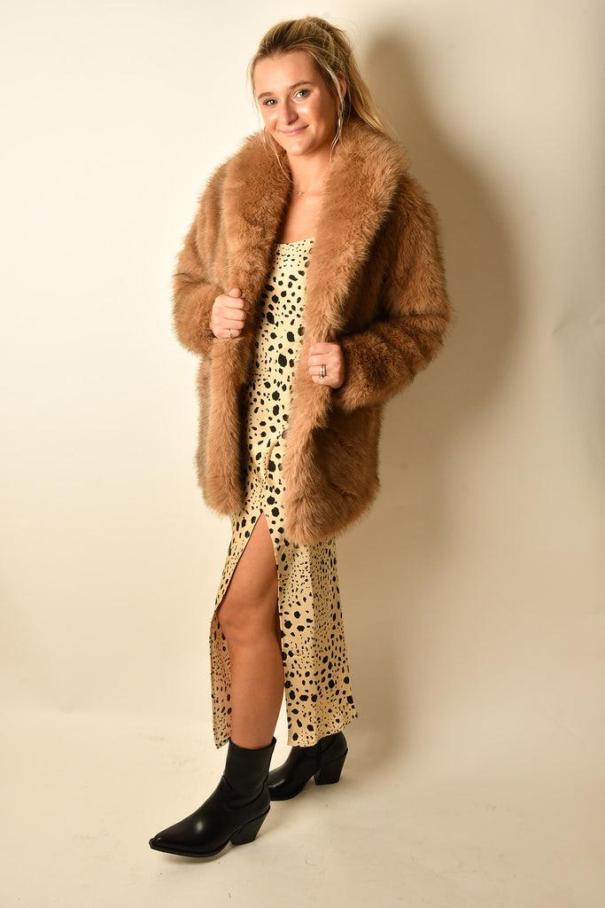 LOGAN FAUX FUR COAT