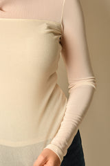 SPARKLE MESH CREW TEE