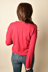 OVERLAP V-NECK TEE + colors