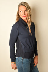 BLOUSE KNIT SWEATER COMBO