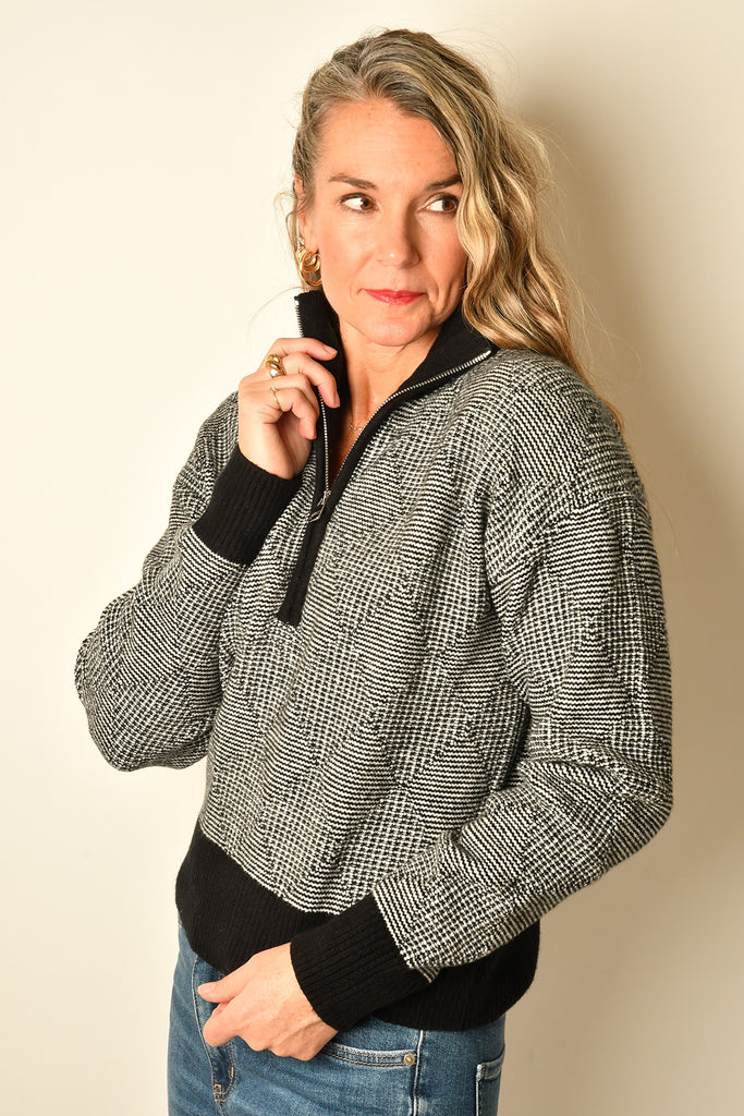 ALDRIDGE HALF ZIP KNIT