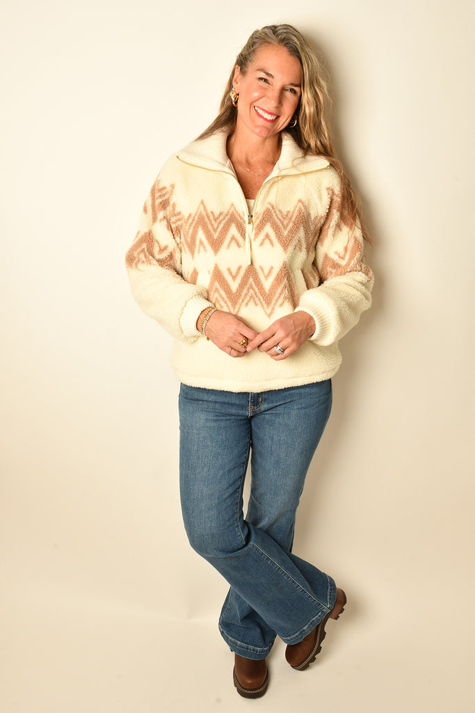 HENDRICK HALF ZIP SHERPA