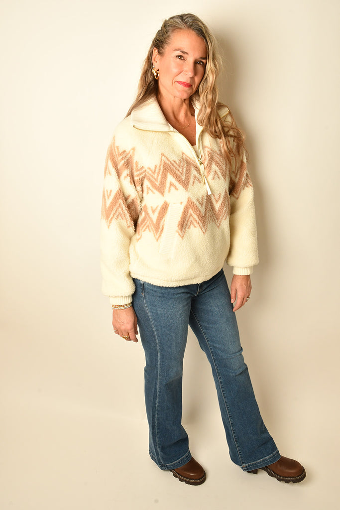 HENDRICK HALF ZIP SHERPA