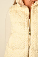 IRINA CABLE KNIT GILET