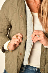 QUILTED JACKET WITH HOOD