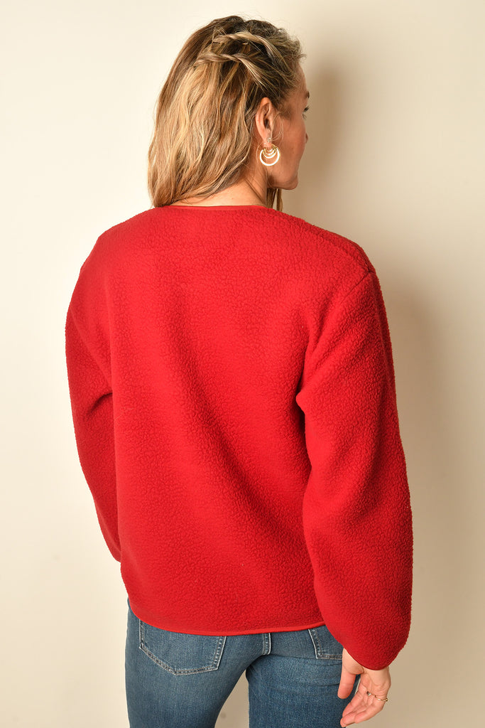 MARINA COLLARLESS FLEECE