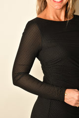 SPELLBOUND MESH MIDI DRESS