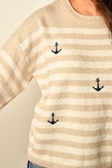 ANCHOR AWAY STRIPE SWEATER