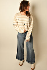 ANCHOR AWAY STRIPE SWEATER
