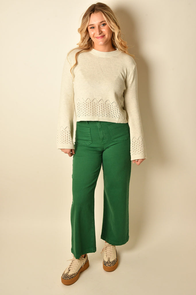 PATCH POCKET WIDE LEG