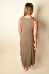 LINDEN RIB MIDI DRESS