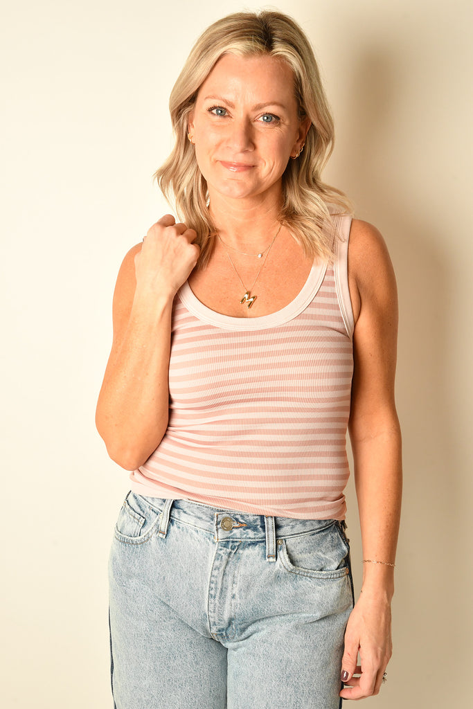 REVERSIBLE STRIPE TANK