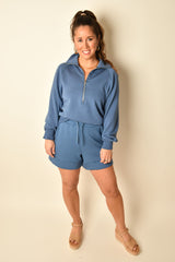 SELENE HALF ZIP SWEAT