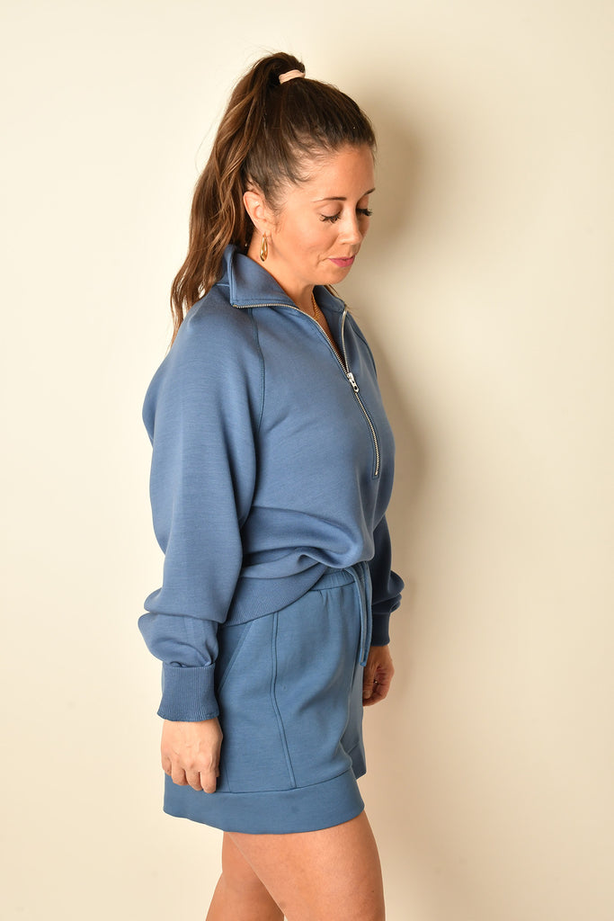 SELENE HALF ZIP SWEAT