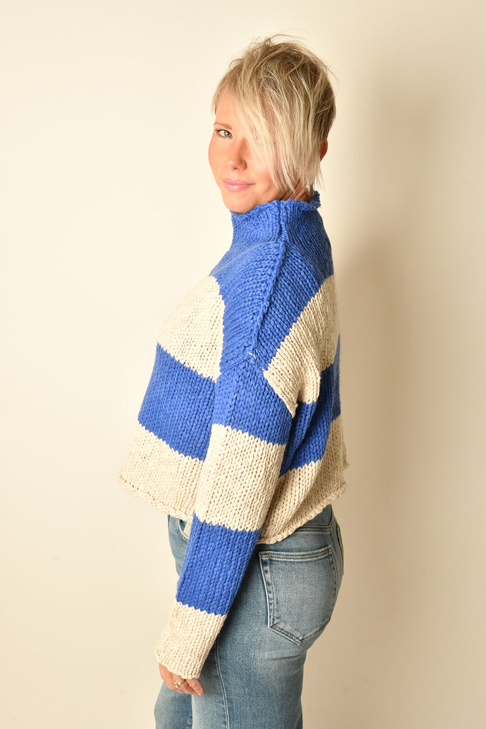OPAL RUGBY STRIPE SWEATER