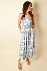 NADINE PALM MAXI DRESS